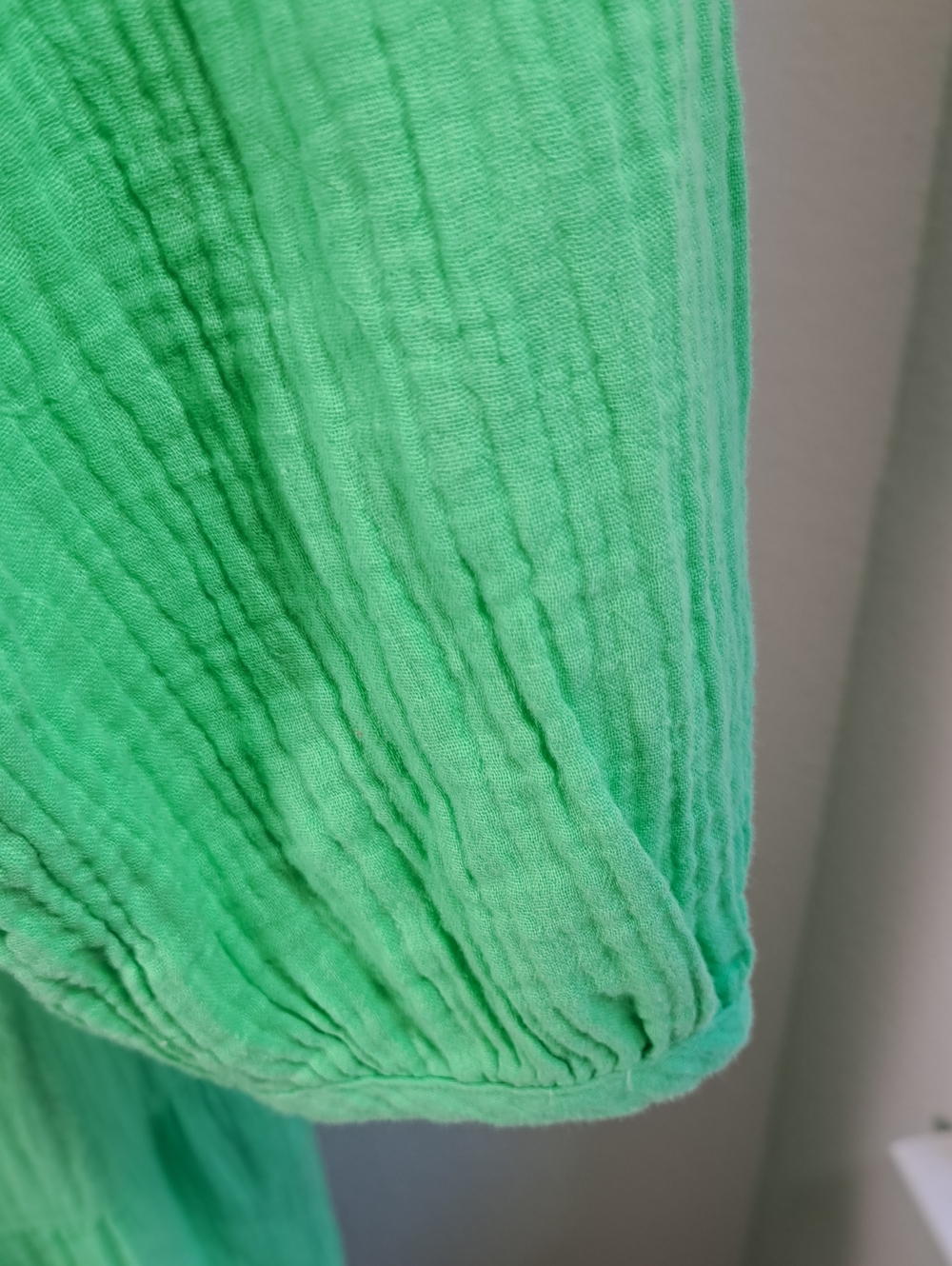 Universal Thread NWT Long-Sleeve Tiered Maxi Dress Bright Green Pockets Cotton S - Picture 4 of 11